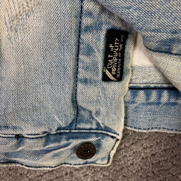 Cult of Individuality Denim Jean Jacket Men's Medium Blue Cotton - Picture 7 of 16